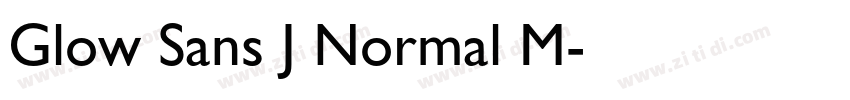 Glow Sans J Normal M字体转换